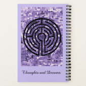Cahier spiralé LABYRINTHE VI 5.5x8.5 - Améthyste (Verso)