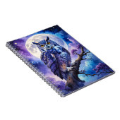 Cahier spiralé Lune céleste de la chouette (Côté Droit)