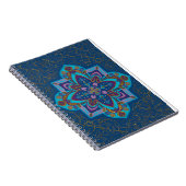 Cahier spirale Mandala bleu (Côté Droit)