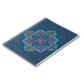 Cahier spirale Mandala bleu (Côté gauche)