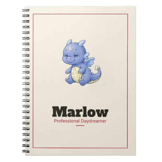 Cahier spiralé Marlow le Dragon (Devant)