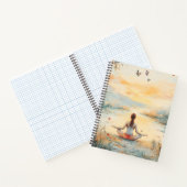 Cahier spiralé Méditation du pré au coucher du sol (Intérieur)