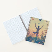 Cahier spiralé Méditation du pré au coucher du sol (Intérieur)