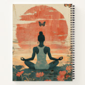 Cahier spiralé Méditation du pré au coucher du sol (Dos)