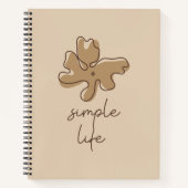 Cahier spiralé minimalisme de la vie simple (Devant)