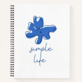 Cahier spiralé minimalisme vie simple (Devant)