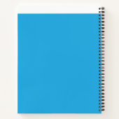 Cahier Spirale Minimaliste Bleu | Concentration Ca (Dos)