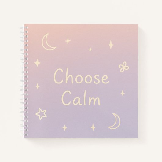 Cahier spiralé minimaliste esthétique (Devant)