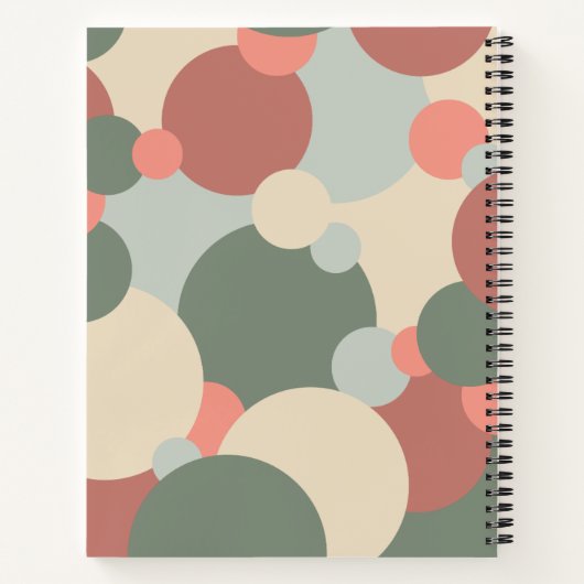 Cahier Spirale molécules rouge-vert (Dos)