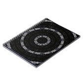 Cahier Spirale Noir Bleu et Argent (Côté gauche)