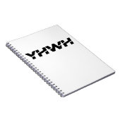 Cahier Spirale Noir Yahweh (Côté Droit)