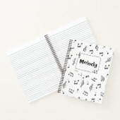 Cahier Spiralé Note de Musique (Intérieur)