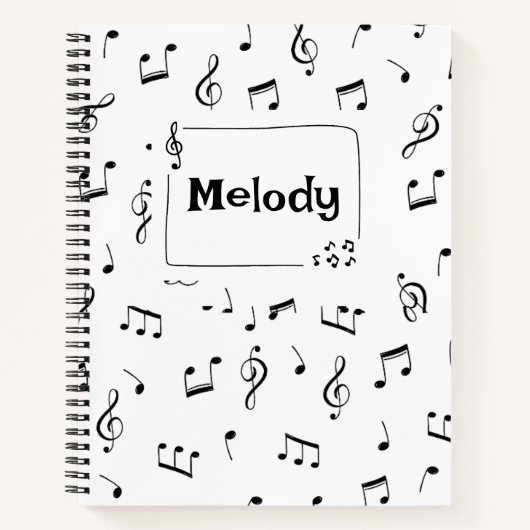 Cahier Spiralé Note de Musique (Devant)