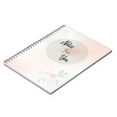 Cahier spiralé "Notes pour vous" jaune pastel (Côté gauche)