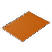 Cahier spiralé orange brûlé (Côté gauche)