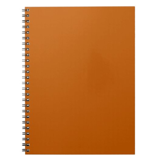 Cahier spiralé orange brûlé (Devant)