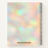 Cahier Spirale Pailleté Holographique Élégant (Dos)