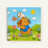 Cahier Spirale Personnalisé avec Nom de Capybara K (Devant)