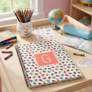 Cahier Spirale Personnalisé Coccinelle