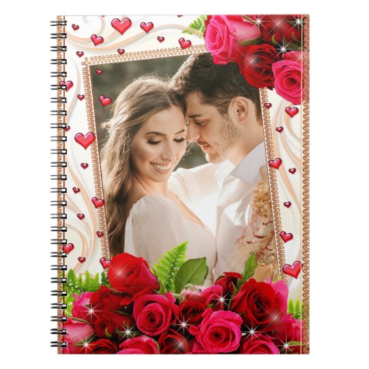 Cahier Spirale Personnalisé Romantique (Devant)