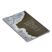 Cahier spiralé petit format verset biblique plage (Côté Droit)