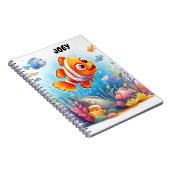 Cahier spiralé POISSONS COLORÉS. (Côté Droit)