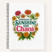 🌞 Cahier spiralé pour âmes sauvages 🌸📓 (Devant)