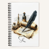 Cahier spiralé pour écrivains (Recto)
