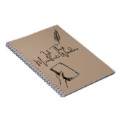 Cahier spiralé pour écrivains Ink That Manifests W (Côté Droit)