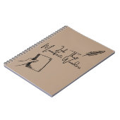 Cahier spiralé pour écrivains Ink That Manifests W (Côté gauche)