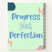 Cahier spiralé Progress not Perfection (Dos)