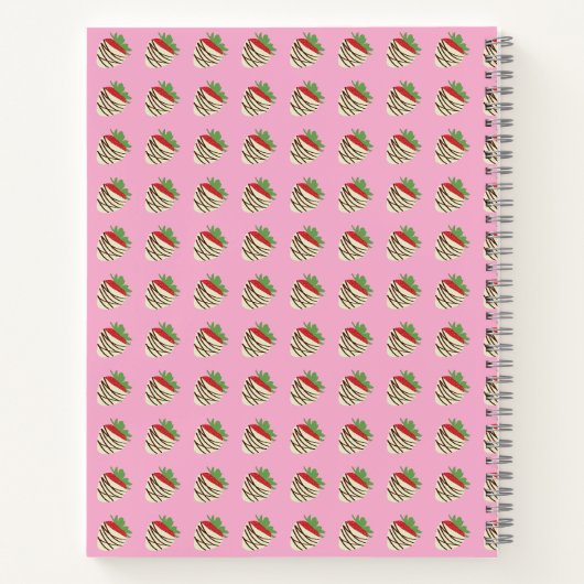 Cahier spiralé recouvert de chocolat blanc (Dos)