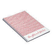 Cahier spirale RED LINE KNIT 6,5x8,75 + Texte (Côté Droit)