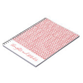 Cahier spirale RED LINE KNIT 6,5x8,75 + Texte (Côté gauche)
