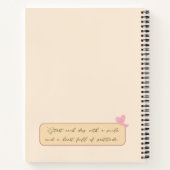Cahier spiralé "Restez positif" au design mignon (Dos)