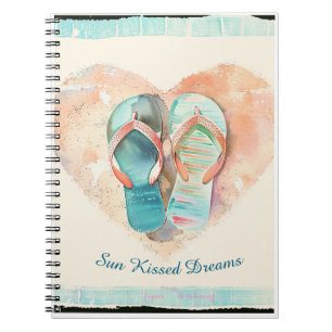 Cahier spiralé Rêves Baisers de Soleil Flip Flop