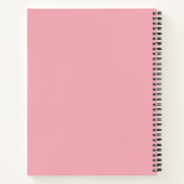 Cahier spirale rose minimaliste – “Essentiels” (Dos)