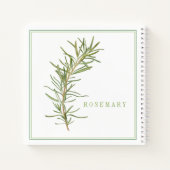 Cahier Spirale ROSEMARIN FRAIS 8.5x8.5 (Dos)