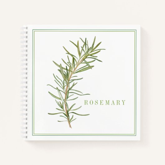 Cahier Spirale ROSEMARIN FRAIS 8.5x8.5 (Devant)