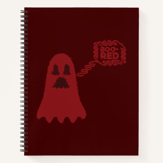 Cahier Spirale Rouge Boo (Devant)