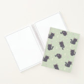 Cahier Spirale Sage Chats Gris Mignons (Intérieur)
