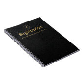 Cahier spiralé Sagittaire - Simili-cuir (Côté Droit)