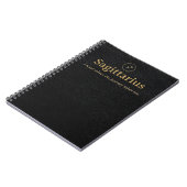 Cahier spiralé Sagittaire - Simili-cuir (Côté gauche)