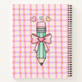 Cahier Spirale Scolaire Coquette Rose (Dos)