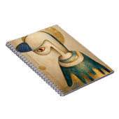 Cahier Spirale Surrealiste Bleu & Or (Côté Droit)