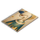 Cahier Spirale Surrealiste Bleu & Or (Côté gauche)