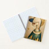 Cahier Spirale Surrealiste Bleu & Or (Intérieur)