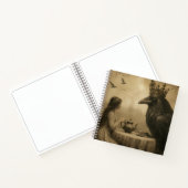 Cahier spiralé thé avec corbeau et enfant (Intérieur)