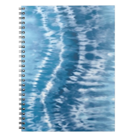Cahier spiralé Tie Dye Bleu (Devant)