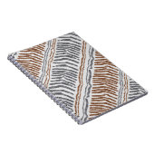 Cahier spiralé tribal bohème rayé (Côté Droit)